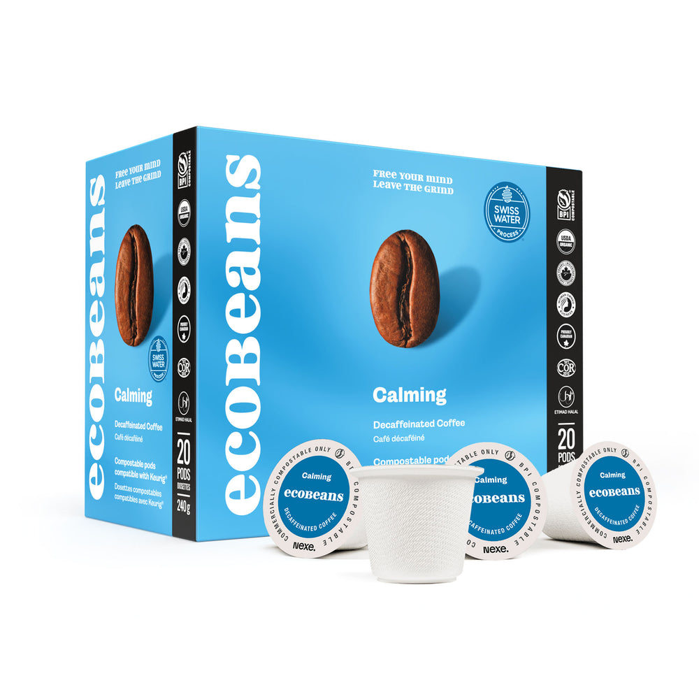 Calming Decaffeinated Pods (20 pods) – ecoBeans coffee