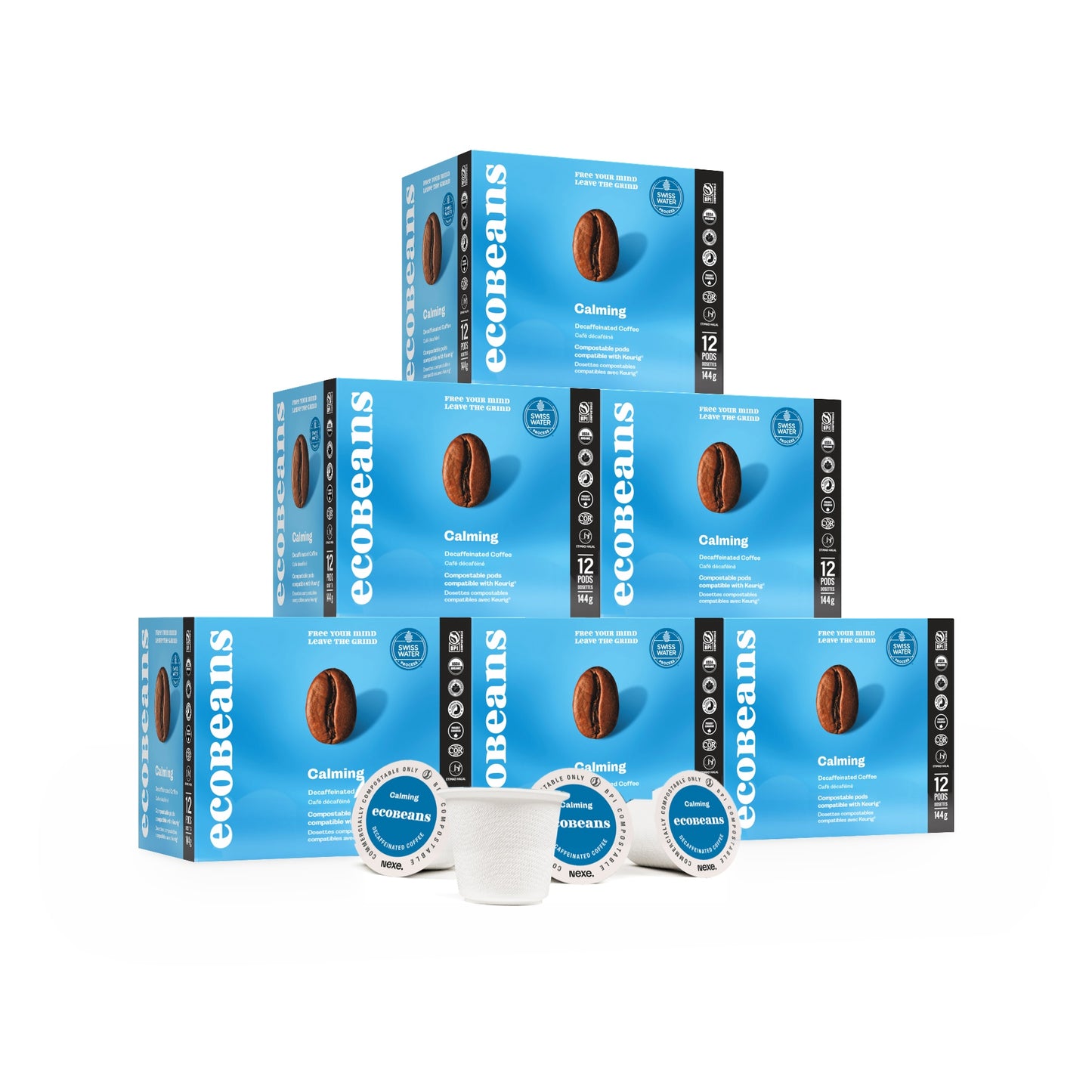 
                  
                    Calming Decaffeinated Pods (6 Boxes, 72 Pods)
                  
                